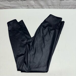 Carbon 38 Sleek metallic Black Leggings size XS